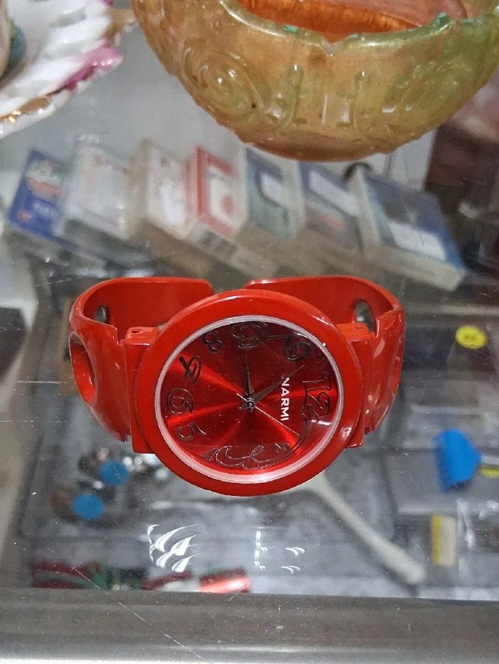 Garmi Red Women's Fashion Watch with Glossy Dial